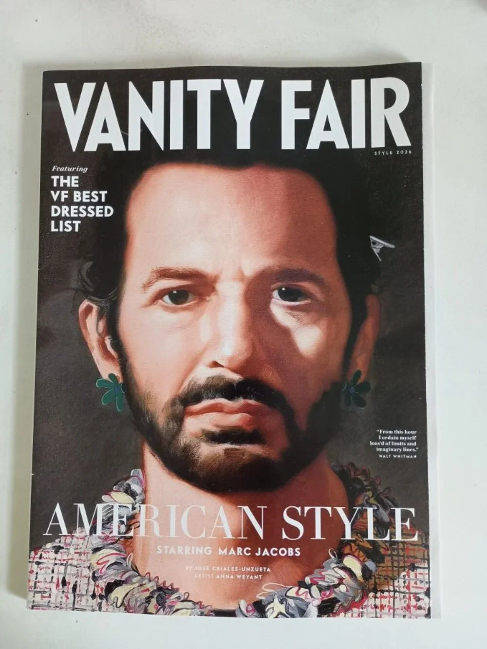 Vanity Fair magazine Style 2026 Marc Jacobs